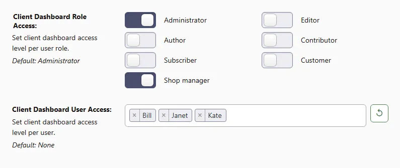 access control for client & admin dashboard in bright dashboard pro